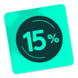 15% discount reward